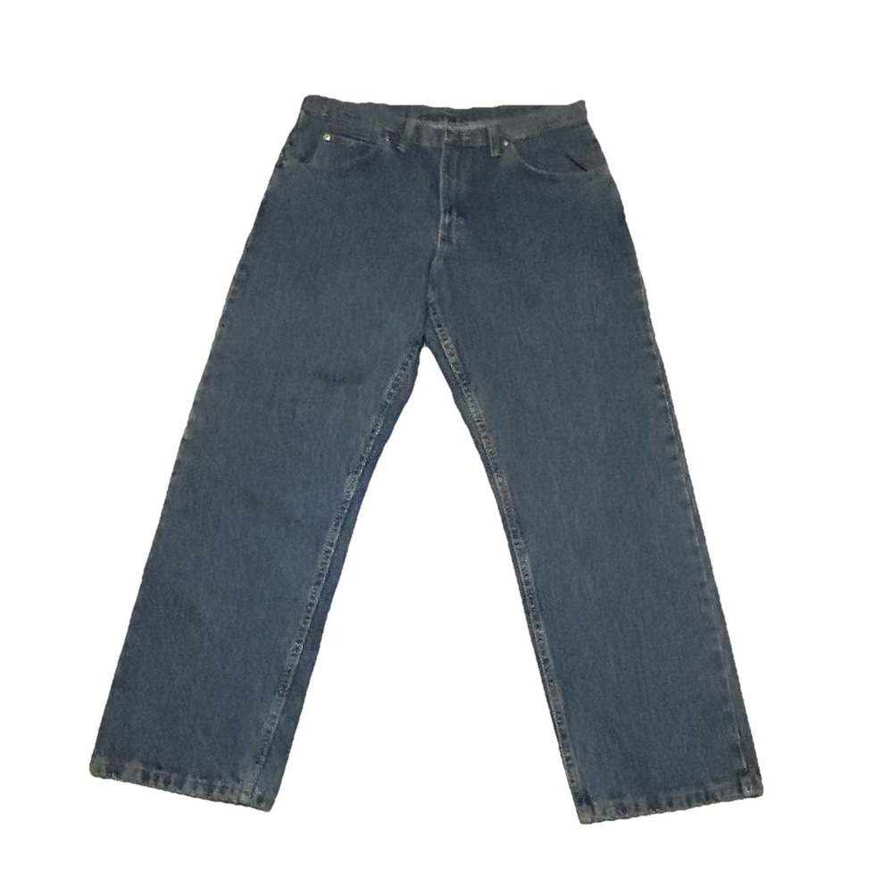 Wrangler Five Star Premium Denim Men's Blue Jeans 34x29 Relaxed Fit